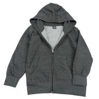 Tmavosivá melírovaná prepínaci mikina s kapucňou Kiki&Koko