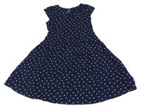 Tmavomodré šaty so srdiečkami H&M