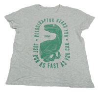 Svetlosivé tričko s dinem Mango