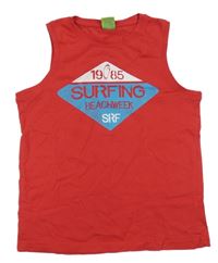 Jahodové tielko s nápismi