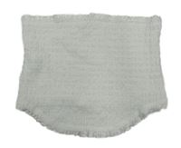 Biely rebrovaný bandeau top