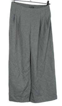Dámské šedé kostkované culottes kalhoty Primark 