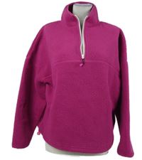 Dámska fuchsiová huňatá mikina Dunnes