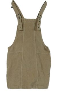 Dámske béžové menšestrové na traké šaty Esmara