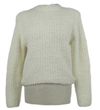 Dámský bílý chlupatý svetr H&M