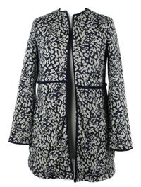 Dámský tmavomodro-šedý vzorovaný cardigán OVS 