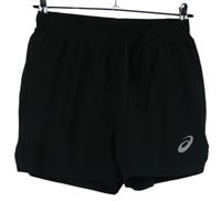 Dámské černé sportovní kraťasy s logem Asics 