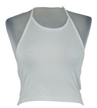 Dámský bílý crop top Boohoo 
