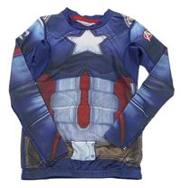 Modré sportovní funkční triko Captain America Sondico