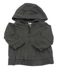 Šedá propínací mikina s kapucí H&M