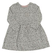 Svetlosivé vzorované bavlnené šaty Matalan