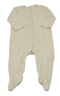 Béžový sametový overal Next