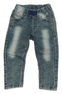 Tmavomodro-biele ľahké rifle