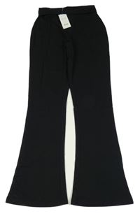 Nové - Černé flare legíny New Look