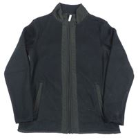 Čierna fleecovo/šusťáková prepínaci mikina Alive