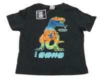 Nové - černé tričko s dinem Kiki&Koko