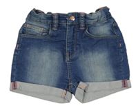 Modré rifľové kraťasy Charles Vögele