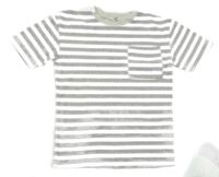 Bielo-sivé pruhované tričko H&M