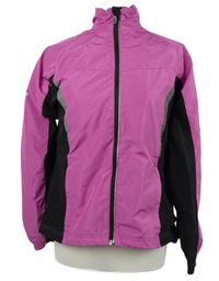 Dámska ružovo-čierna šušťáková športová funkčná bunda Crane