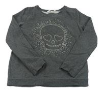 Tmavosivá mikina s kamienkami H&M