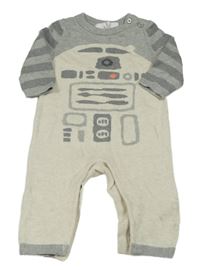 Šedo-světlebéžový pletený overal - Star wars GAP