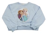 Světlemodrá crop mikina - Ledové království H&M
