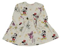 Biele teplákové šaty s Minnií Disney