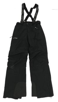 Černé šusťákové oteplovačky s kšandami Kilpi