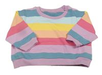 Barevná pruhovaná mikina