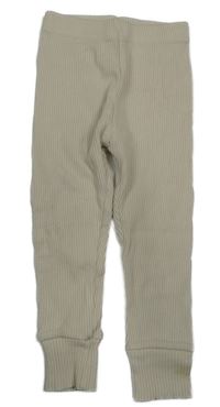 Béžové žebrované lehké tepláky LC Waikiki