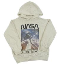 Smotanová mikina s potlačou a kapucí - NASA H&M