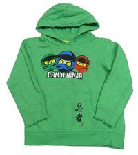 Zelená mikina Ninjago s kapucí 