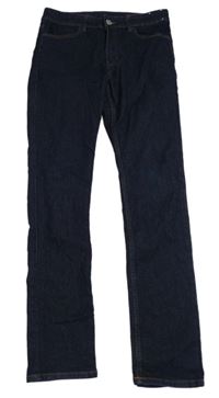 Tmavomodré skinny fit rifle H&M
