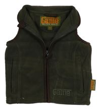 Khaki fleecová vesta Game