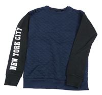 Tmavomodro-čierna mikina Pepperts