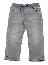 Sivé teplákové rifle s pruhovaným pasom C&A