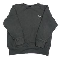 Tmavosivá mikina s dinosaurom Next