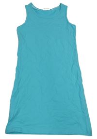 Azurové bavlnené šaty Yigga