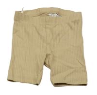 Béžové rebrované kraťasy H&M