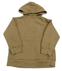 Béžová mikina s klokankou a kapucňou Lacoste