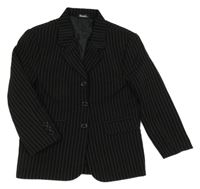 Černo-bílé pruhované společenské sako Vivaki