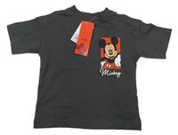 Nové - Tmavošedé tričko s Mickeym Next