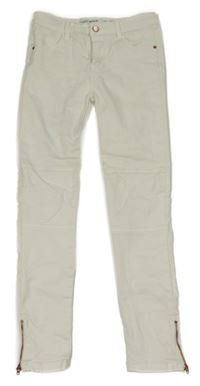 Biele skinny rifle so zipy Denim Co.