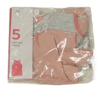Nové - 2x - Svetloružová + sivá košieľka  M&S