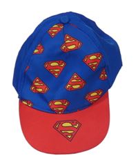 Kobaltově modro-červená kšiltovka se Supermanem