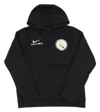 Černá sportovní mikina s potiskem a kapucí Nike