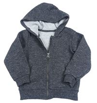 Antracitová prepínaci mikina s kapucňou zn. PRIMARK