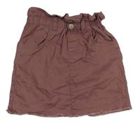 Čokoládová paper bag rifľová sukňa George