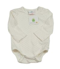 Nové - bílo-růžové puntíkaté body Topomini