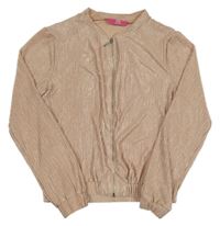 Pudrová mačkaná bundomikina YD